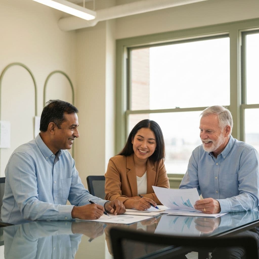 Our team of professional accountants collaborating